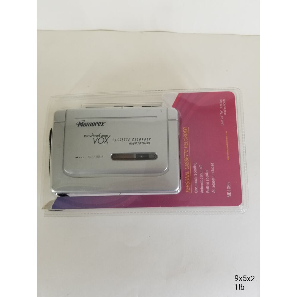 Memorex MB1055 Voice Activated VOX Cassette Tape Player Recorder Speaker
